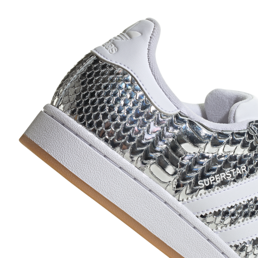 Newcop Adidas Superstar Ii Patent Snakeskin Silver Metallic Zapatillas 5