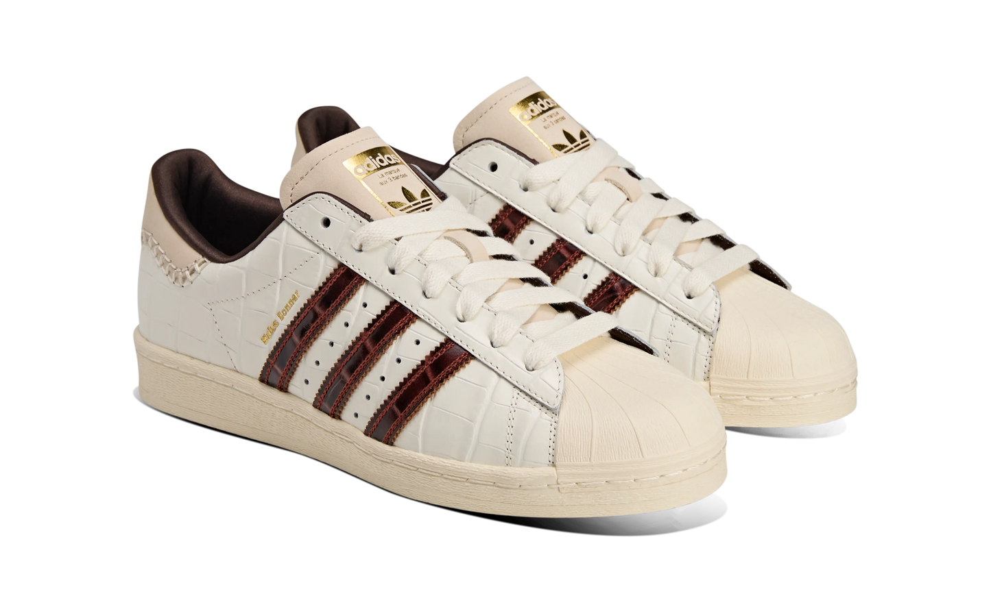 Newcop Adidas Superstar Wales Bonner White Brown Croc Zapatillas 2