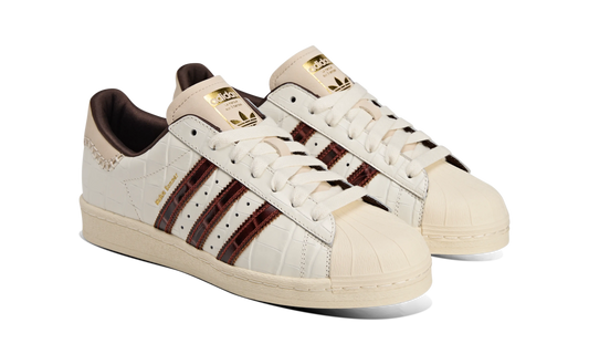 Newcop Adidas Superstar Wales Bonner White Brown Croc Zapatillas 2