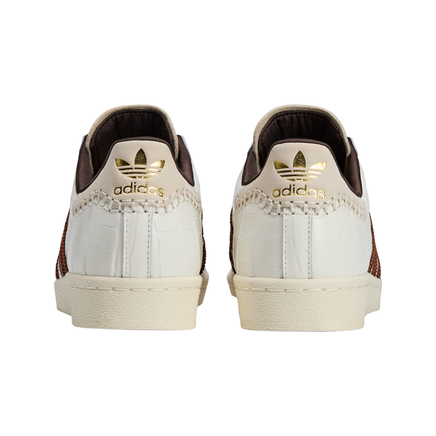Newcop Adidas Superstar Wales Bonner White Brown Croc Zapatillas 3