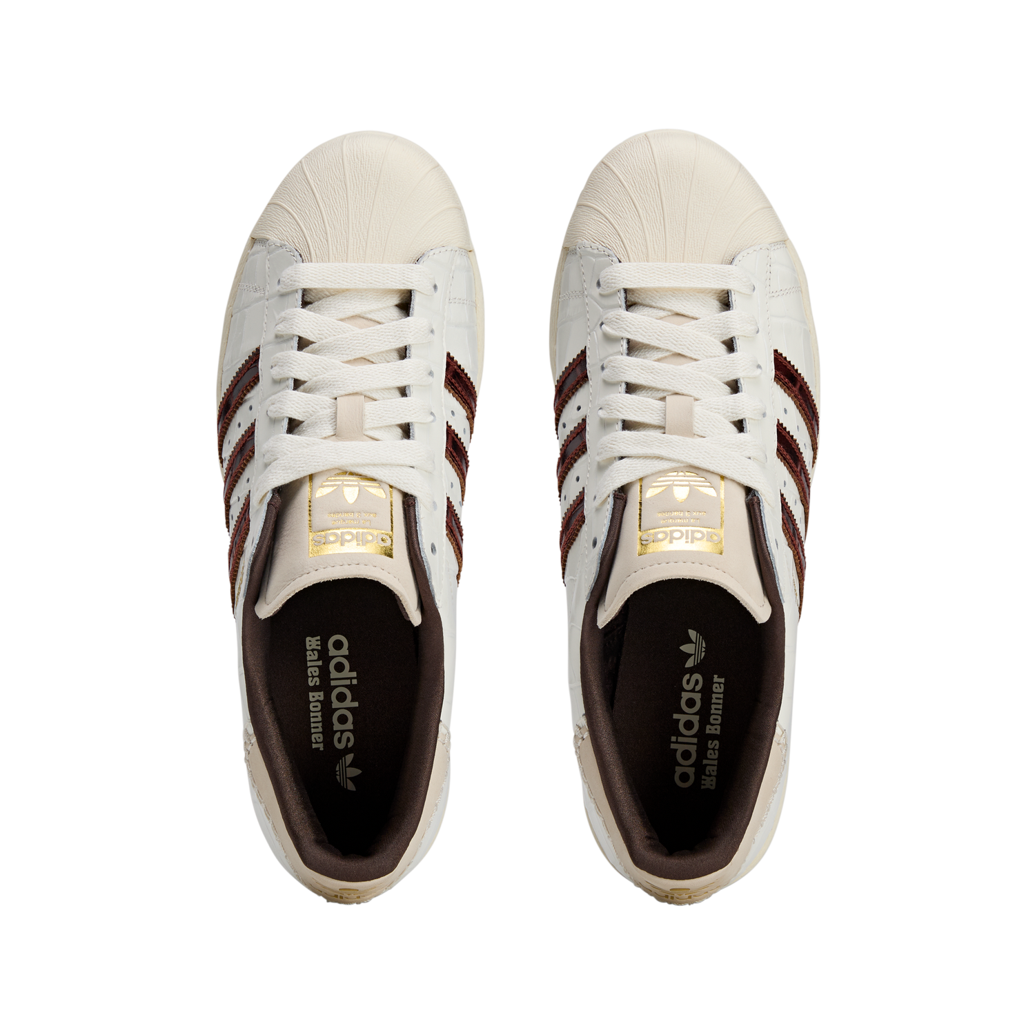Newcop Adidas Superstar Wales Bonner White Brown Croc Zapatillas 4