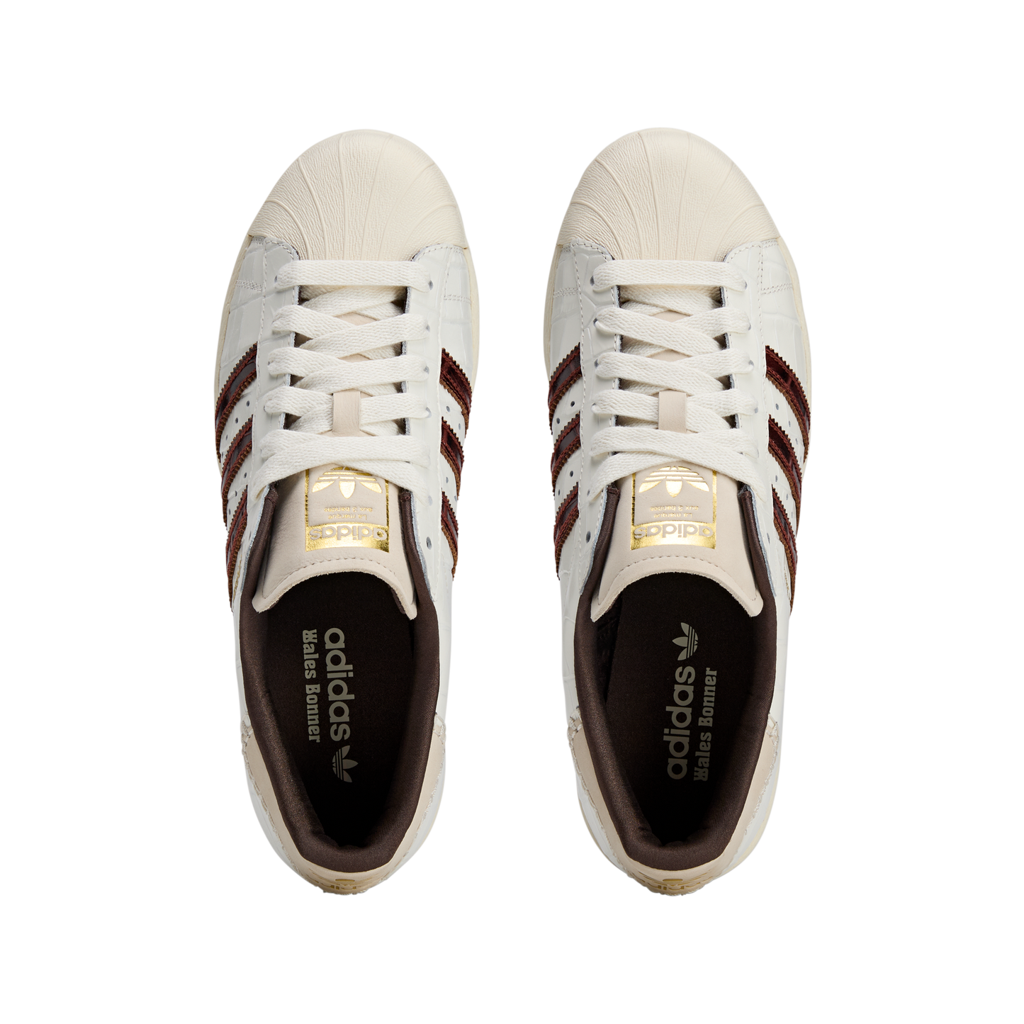 Newcop Adidas Superstar Wales Bonner White Brown Croc Zapatillas 4