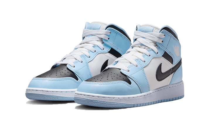 Newcop Air Jordan 1 Mid Ice Blue Zapatillas 2