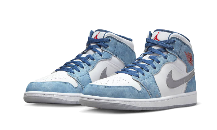Newcop Air Jordan 1 Mid Se French Blue Zapatillas 2