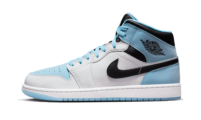 Newcop Air Jordan 1 Mid Se Ice Blue Black Zapatillas 1