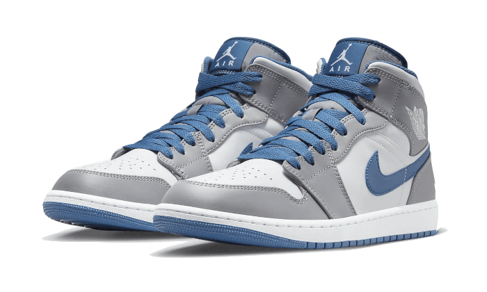 Newcop Air Jordan 1 Mid True Blue Zapatillas 2