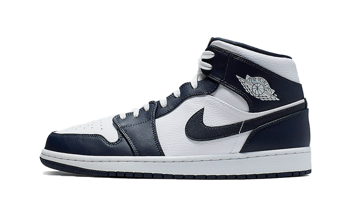 Newcop Air Jordan 1 Mid White Metallic Gold Obsidian Zapatillas 1