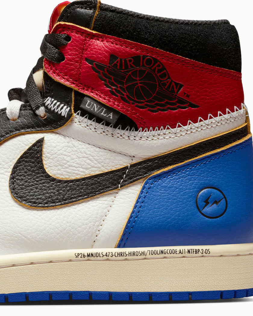 Newcop Air Jordan 1 Retro High Og Sp Fragment X Union La Varsity Red Sport Royal Zapatillas 4