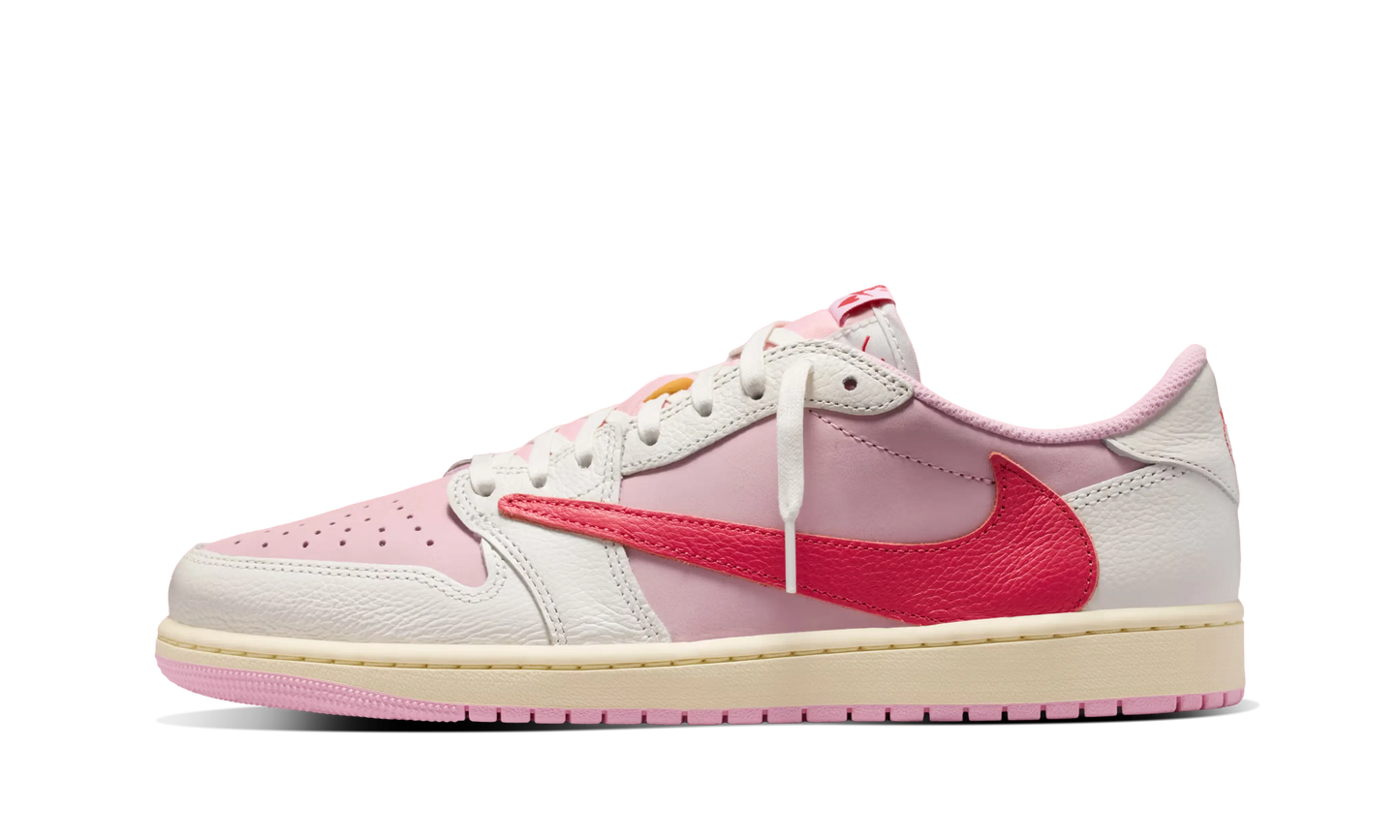 Newcop Air Jordan 1 Retro Low Og Sp Travis Scott Sail Tropical Pink Zapatillas 1