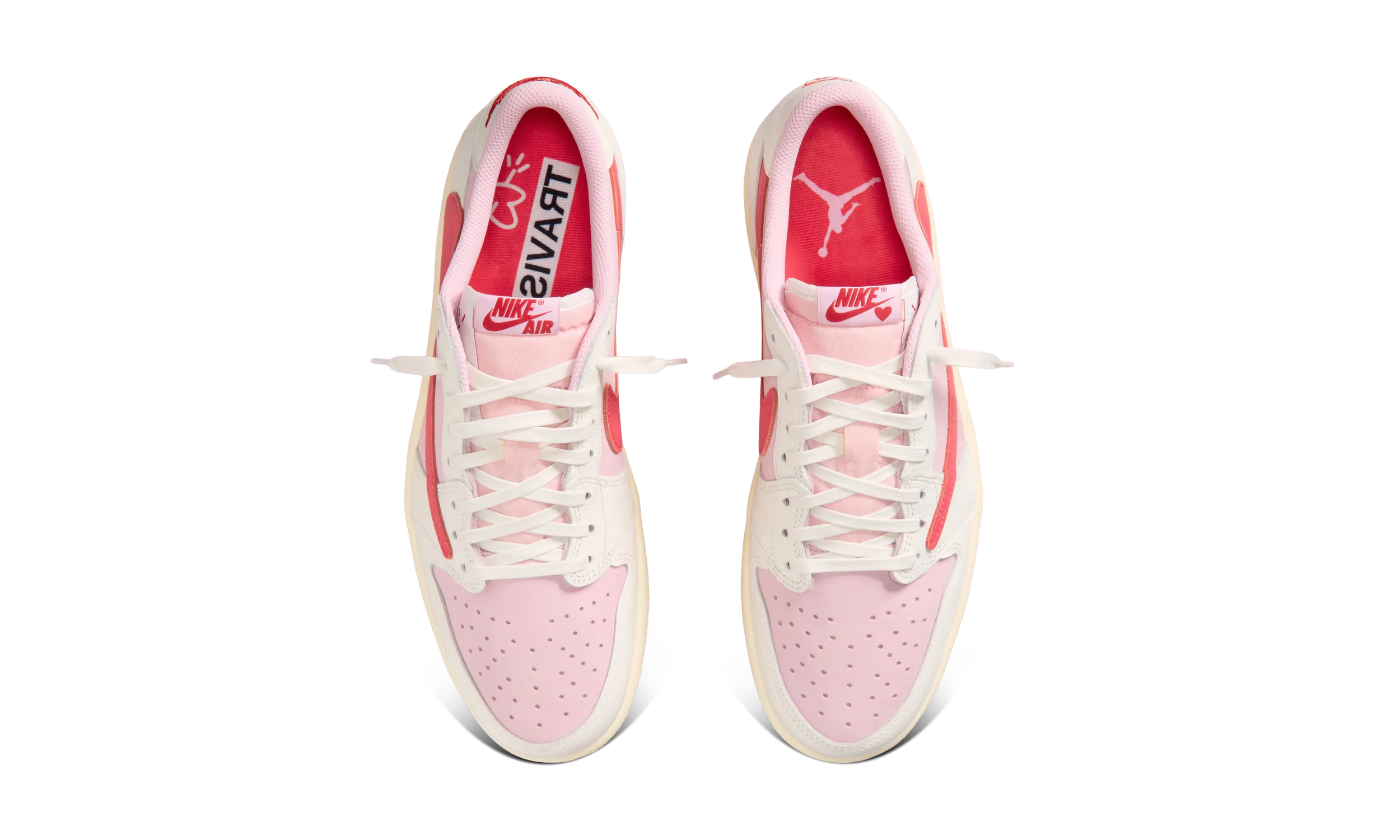 Newcop Air Jordan 1 Retro Low Og Sp Travis Scott Sail Tropical Pink Zapatillas 2