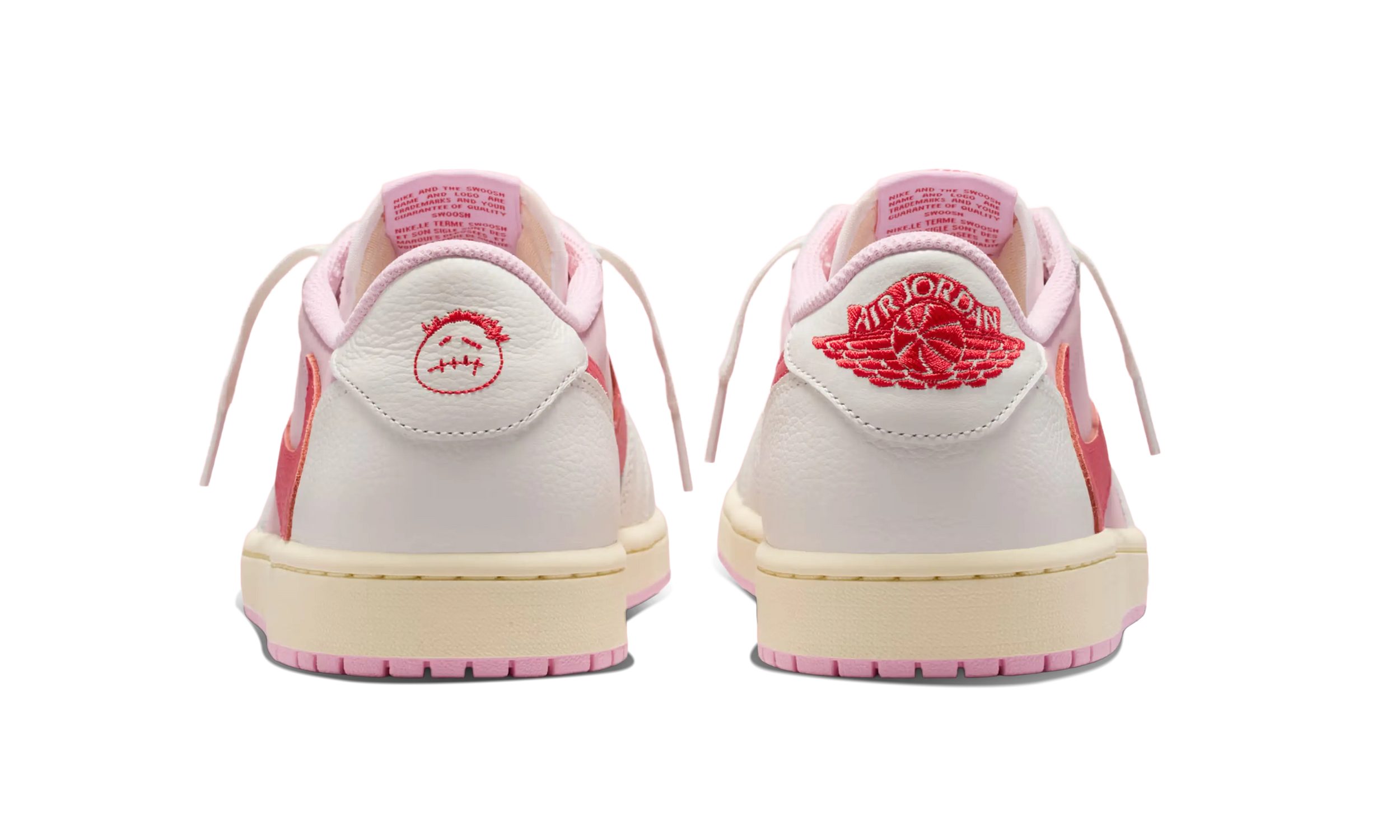 Newcop Air Jordan 1 Retro Low Og Sp Travis Scott Sail Tropical Pink Zapatillas 3