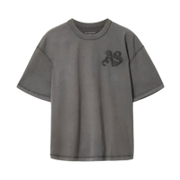 Newcop All Saints Insignia Short Sleeve Cotton T-shirt Washed Black Ropa 1