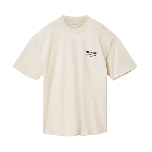 Newcop Allsaints Dreamer Short Sleeve Oversized Graphic T-shirt Dusk White Ropa 1