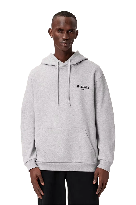 Newcop Allsaints Halcyon Hoodie Light Grey Marl Ropa 2