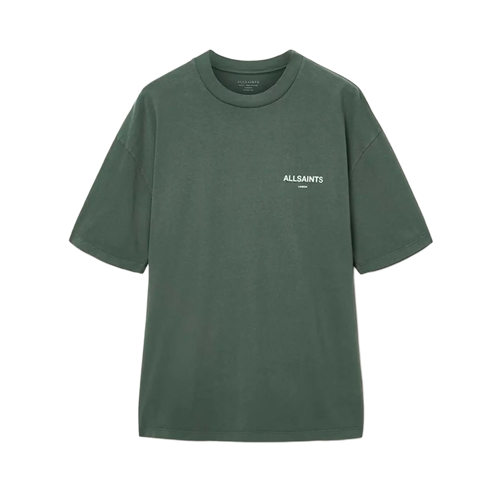 Newcop Allsaints Halcyon Short Sleeve Crew T-shirt Garnet Green Ropa 1