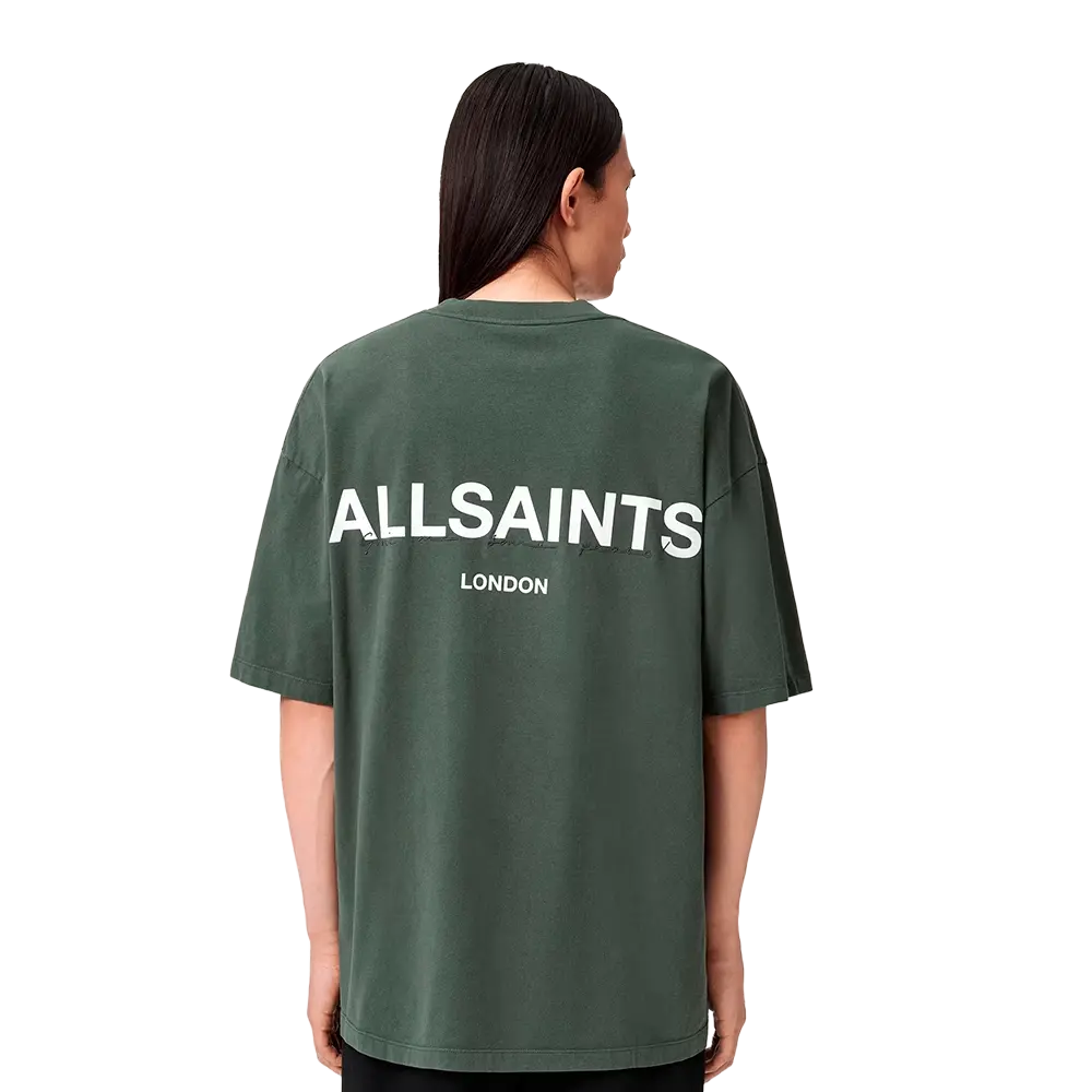 Newcop Allsaints Halcyon Short Sleeve Crew T-shirt Garnet Green Ropa 2