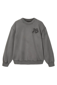 Sudadera ALLSAINTS Insignia Crew Neck Cotton Sweatshirt Washed Black