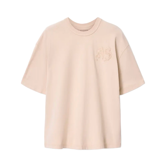 Newcop Allsaints Insignia Short Sleeve Cotton T-shirt Crystal Pink Ropa 1