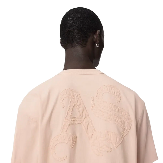 Newcop Allsaints Insignia Short Sleeve Cotton T-shirt Crystal Pink Ropa 2