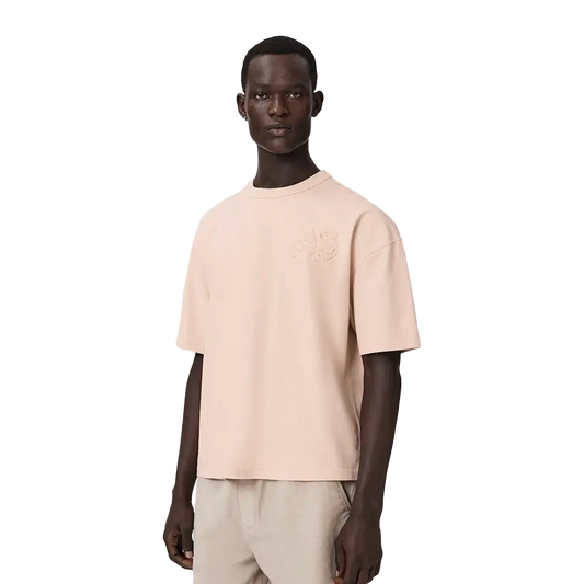 Newcop Allsaints Insignia Short Sleeve Cotton T-shirt Crystal Pink Ropa 3