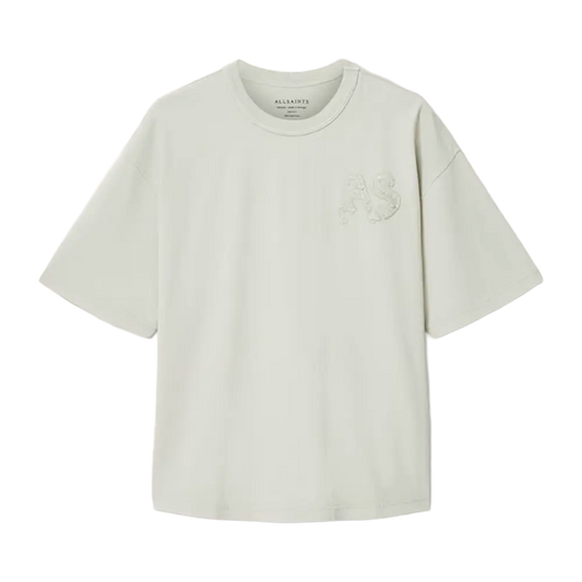 Newcop Allsaints Insignia Short Sleeve Cotton T-shirt Sea Green Ropa 1
