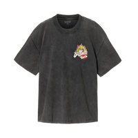 Camiseta ALLSAINTS Roque Short Sleeve Oversized Crew Neck T-Shirt Washed Black