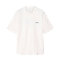 Camiseta ALLSAINTS Underground Oversized Crew Neck T-Shirt Ashen White