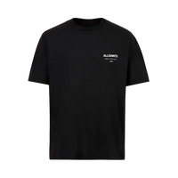 Camiseta ALLSAINTS Underground Oversized Crew Neck T-Shirt Jet Black