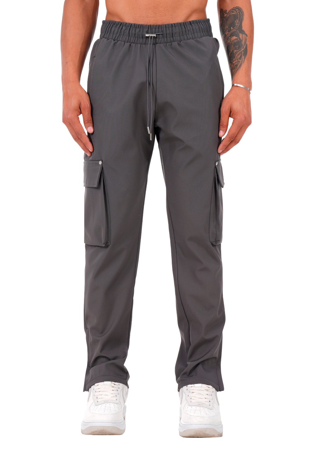 Newcop Anthracite Regular Cargo Utility Trousers Ropa 1