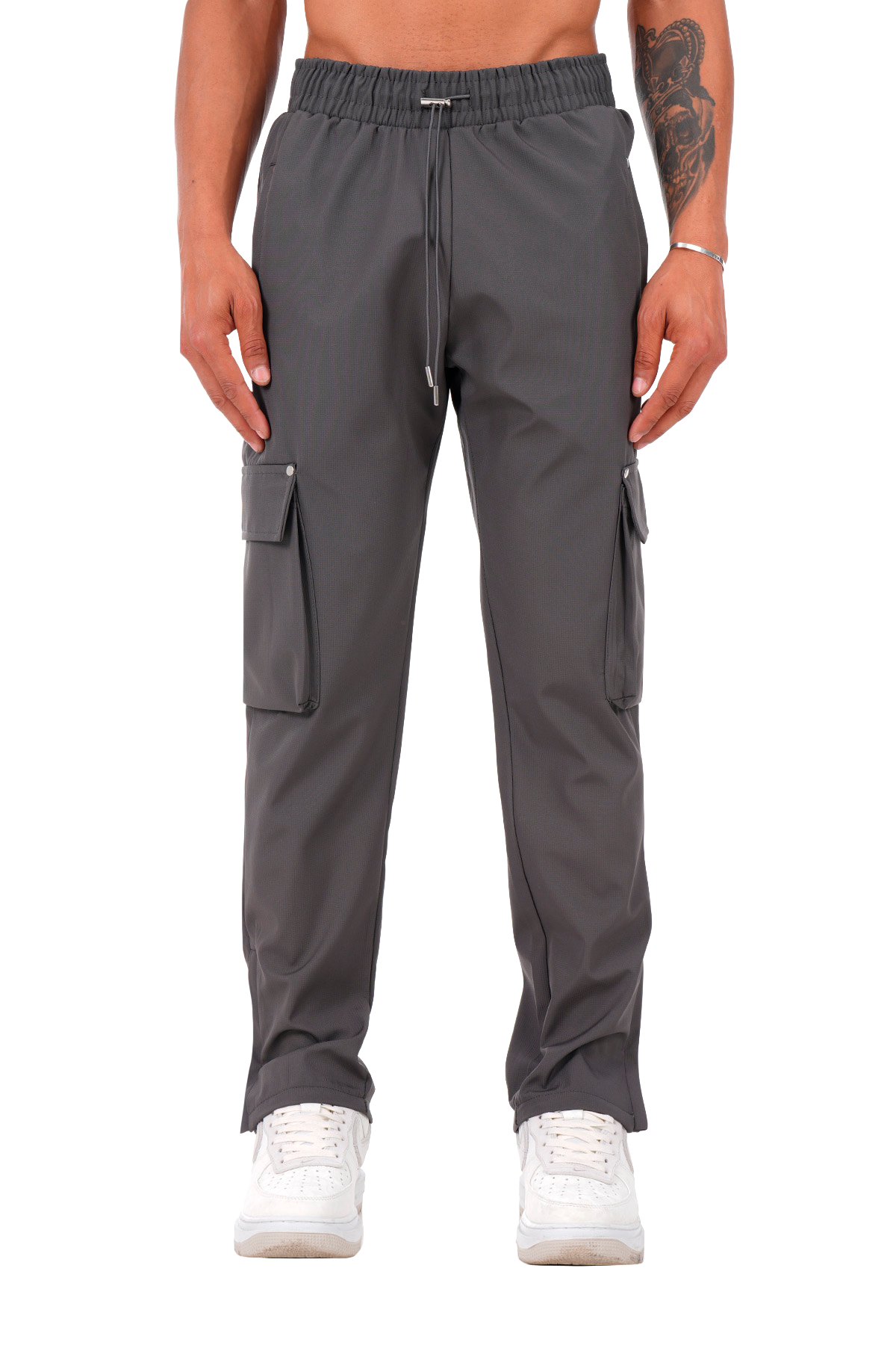 Newcop Anthracite Regular Cargo Utility Trousers Ropa 1