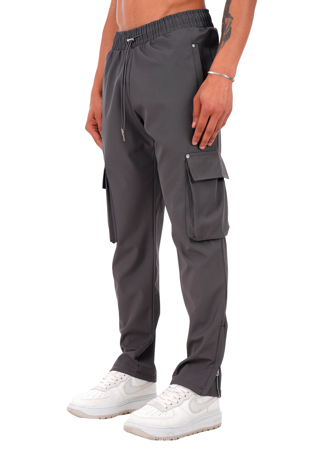 Newcop Anthracite Regular Cargo Utility Trousers Ropa 2