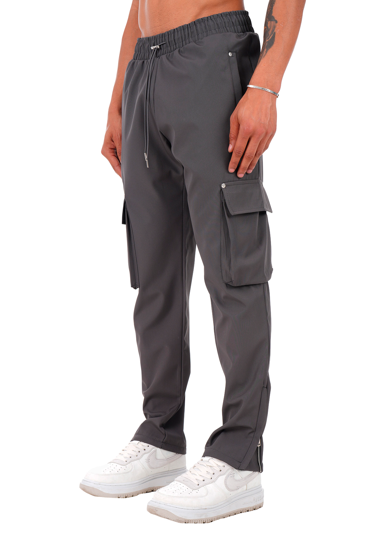 Newcop Anthracite Regular Cargo Utility Trousers Ropa 2