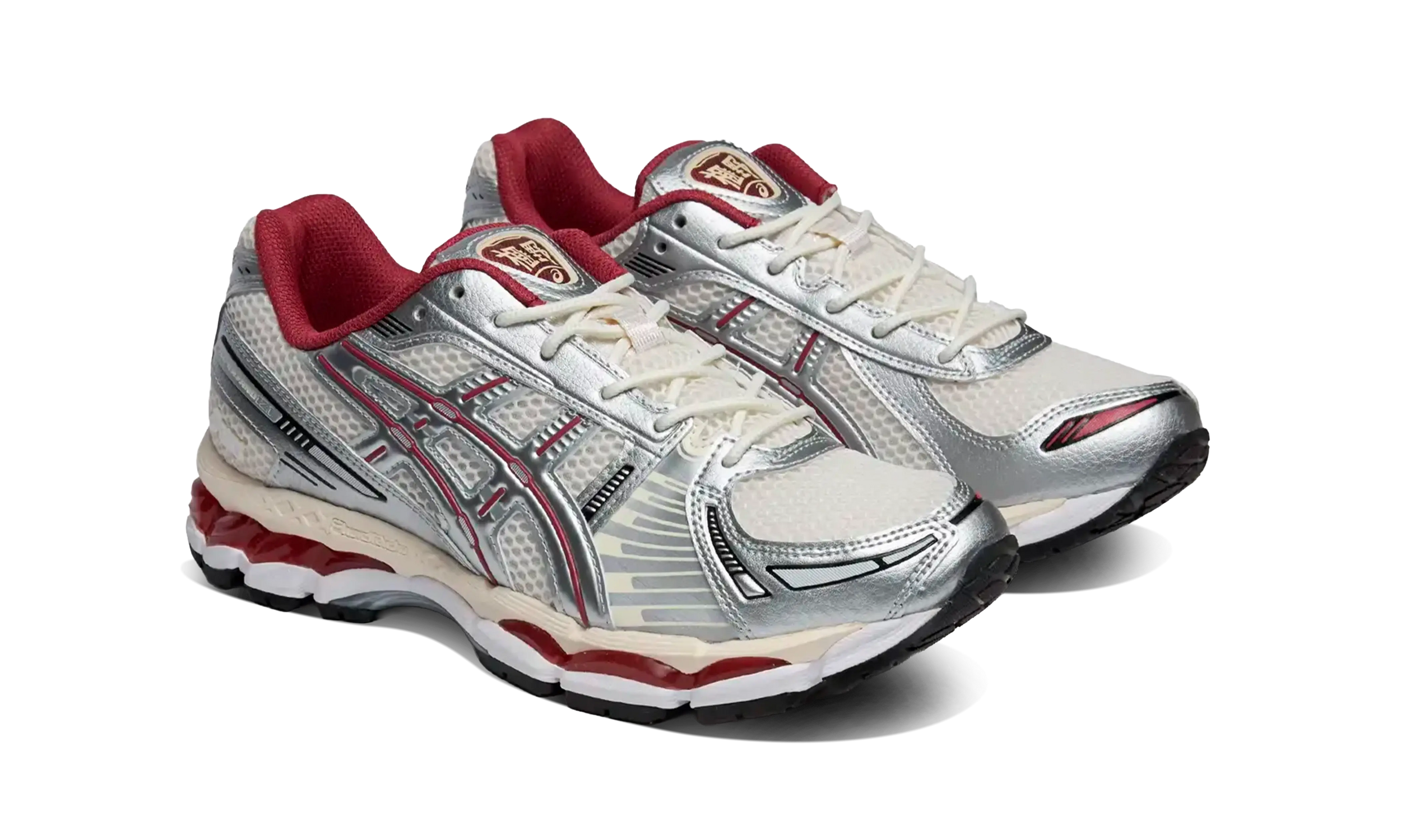 Newcop Asics Gel-kayano 12.1 Silver Burgundy Zapatillas 2