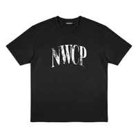 Newcop Black Distressed Logo Tee Ropa Newcop 1