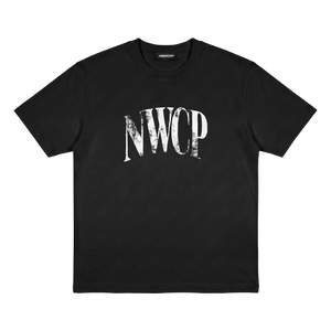Newcop Black Distressed Logo Tee Ropa Newcop 1