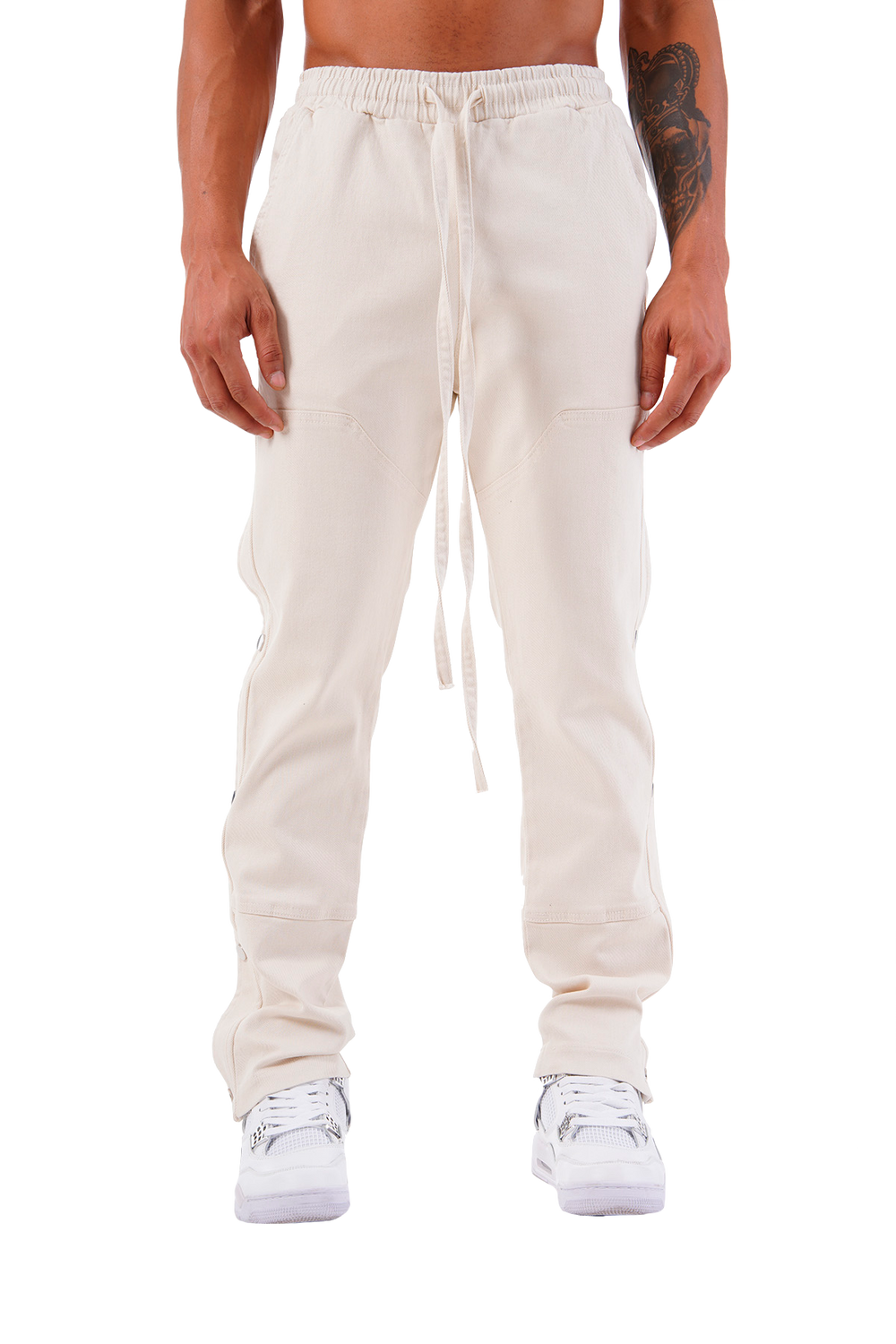 Newcop Champagne Cargo Popper Trousers Ropa 1