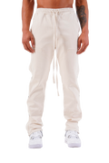 Champagne Cargo Popper Trousers