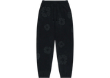 Denim Tears Cotton Wreath Sweatpants Black Monochrome