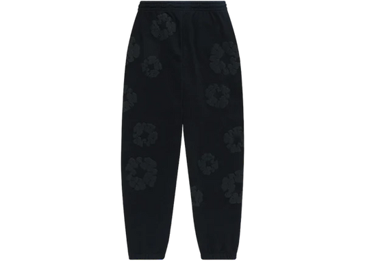 Newcop Denim Tears Cotton Wreath Sweatpants Black Monochrome Ropa 2