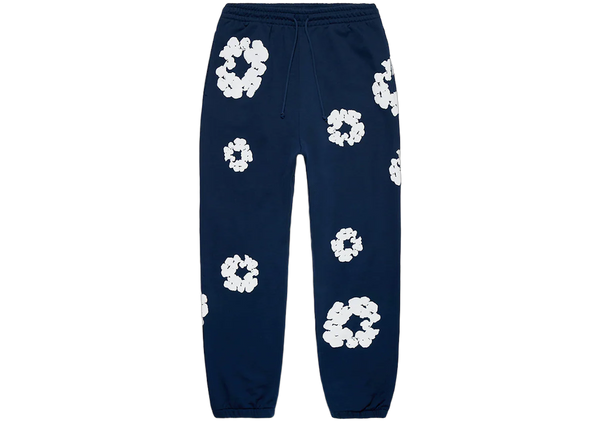 Denim Tears Cotton Wreath Sweatpants Navy | Newcop