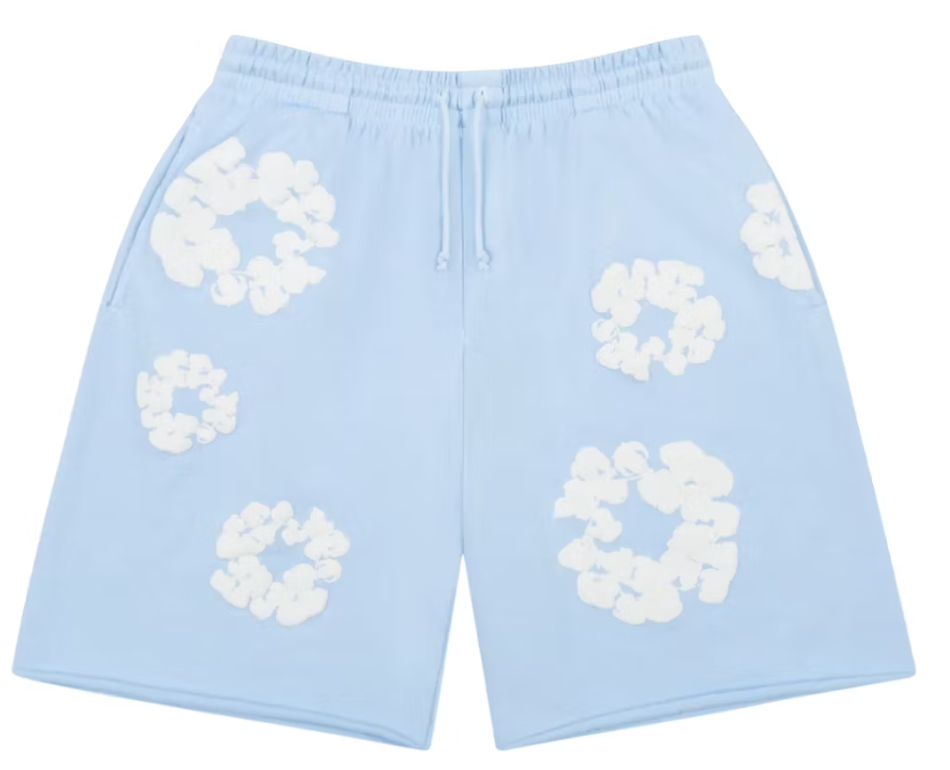 Newcop Denim Tears The Cotton Wreath Shorts Powder Blue Ropa 1