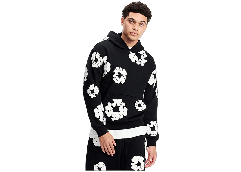 Denim Tears The Cotton Wreath Sweatshirt Black – Newcop