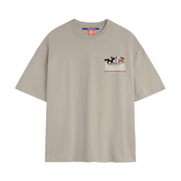 Camiseta Fakegods Horse Race Tee Light Grey