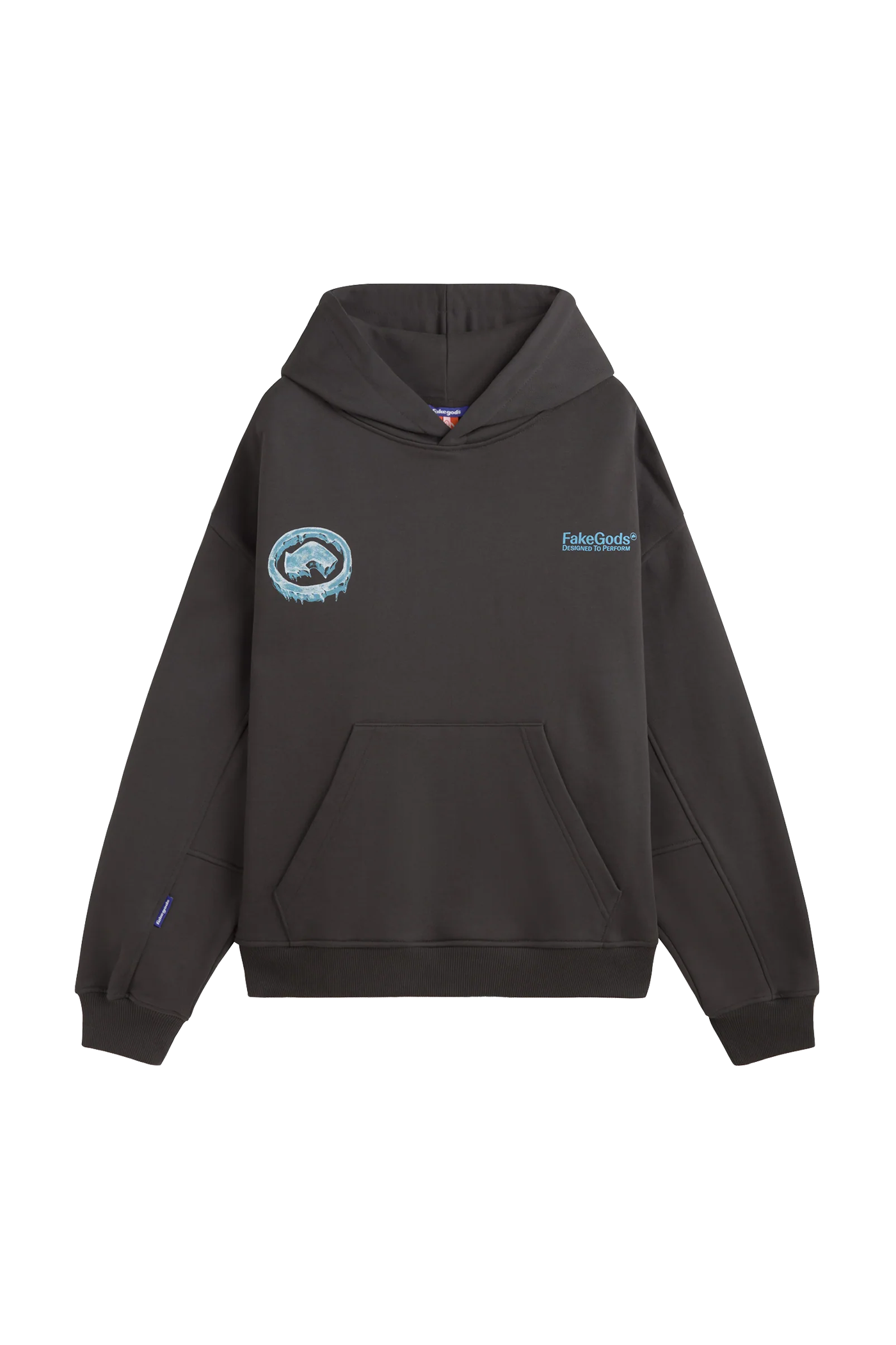 Newcop Fakegods Iced Logo Hoodie Dark Grey Ropa 1