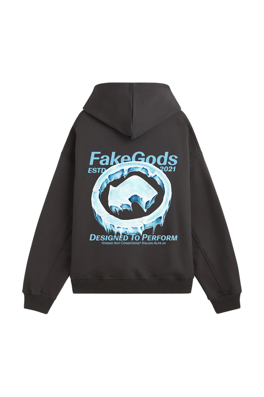 Newcop Fakegods Iced Logo Hoodie Dark Grey Ropa 2