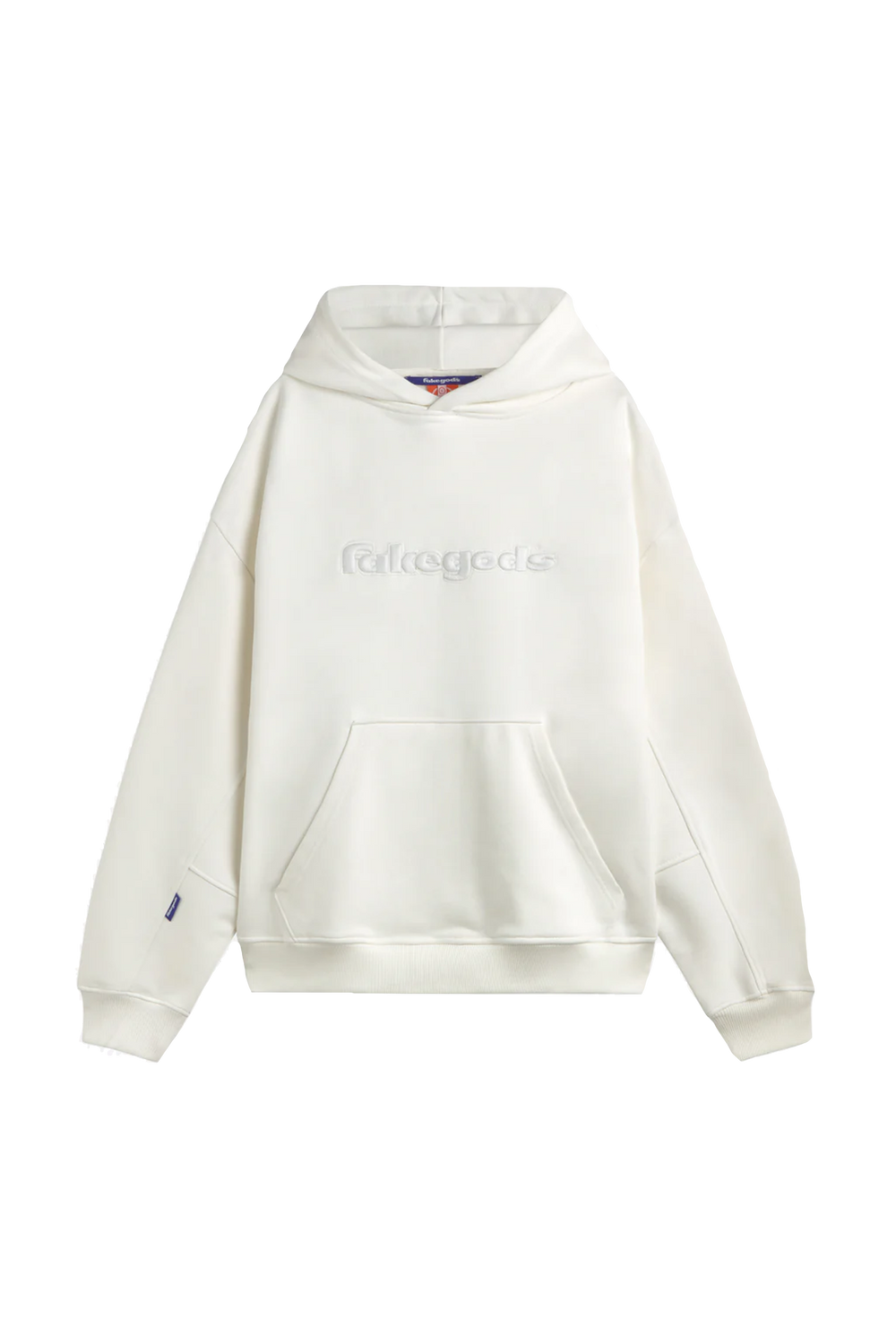 Newcop Fakegods Solid Logo Hoodie Cream Ropa 1