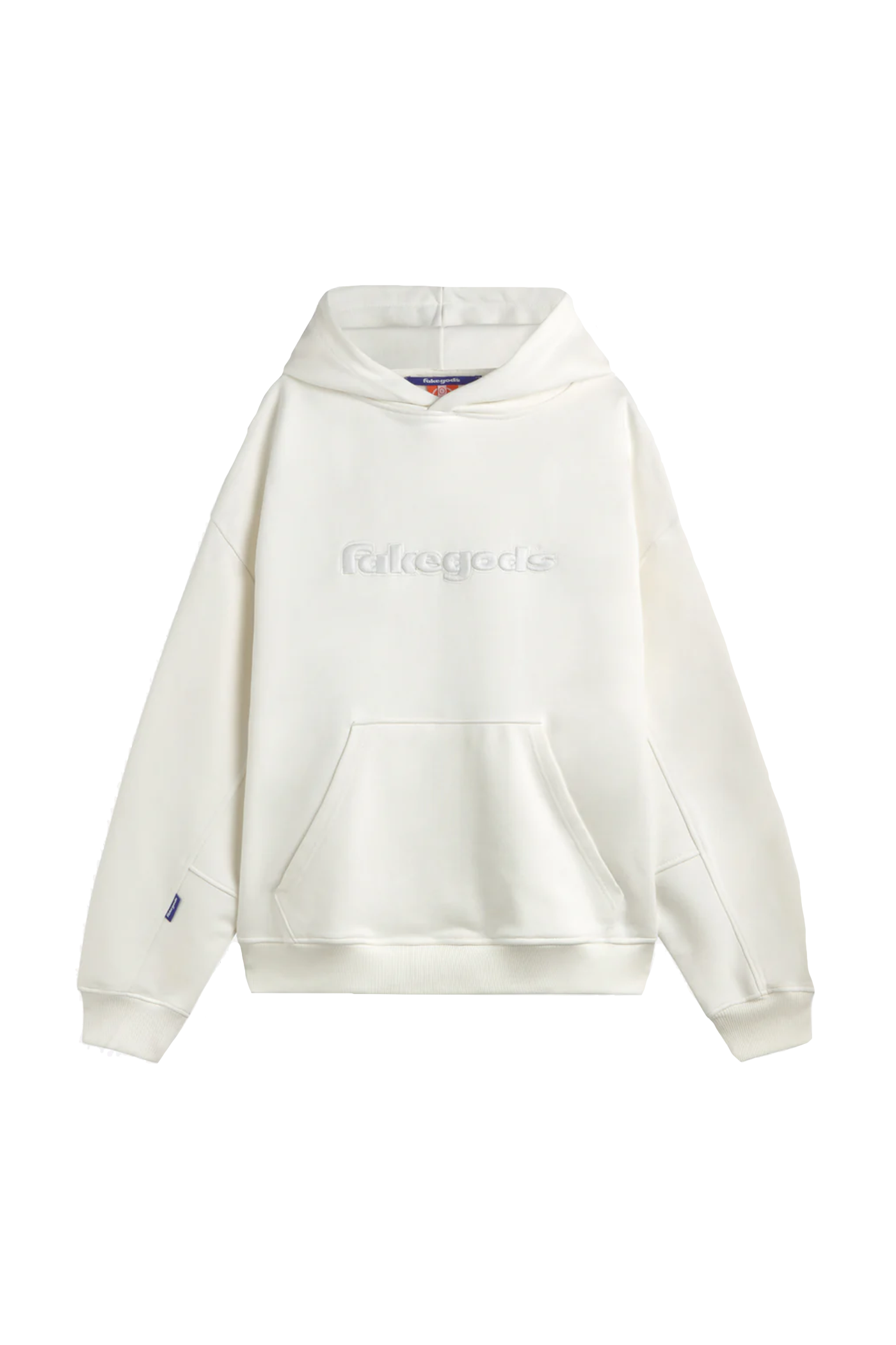 Newcop Fakegods Solid Logo Hoodie Cream Ropa 1