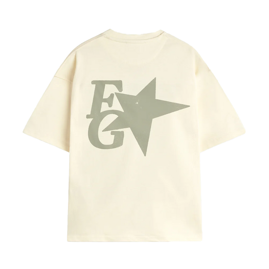 Newcop Fakegods Star Boxy Tee Cream Ropa 2