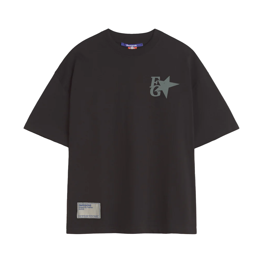 Newcop Fakegods Strar Boxy Tee Dark Grey Ropa 1