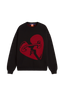 Fakegods Valentines Knitted Sweater Black Red